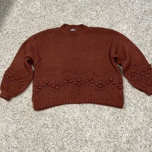 Rust knit sweater
